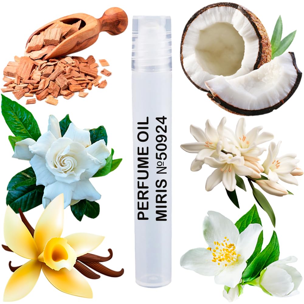 MIRIS Perfume Oil No. 50924, Inspired by Utopia Vanilla Coco 21, Long-Lasting Women Roll-On, Rollerball 0.34 Fl Oz / 10 ml