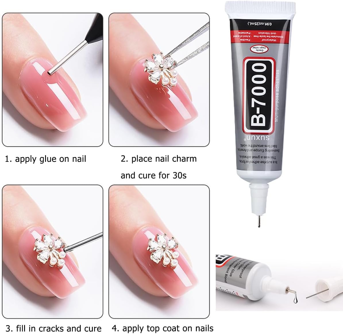 Rhinestones for Bedazzling with B7000 Glue, Pink Light Blue 2mm 3mm 4mm 5mm 6mm (SS8-SS30) Non-Hotfix Flatback Diamonds Kit, Baby Blue Nail Crystals Gems Beads for Bedazzle Crafting, DIY Nail Art