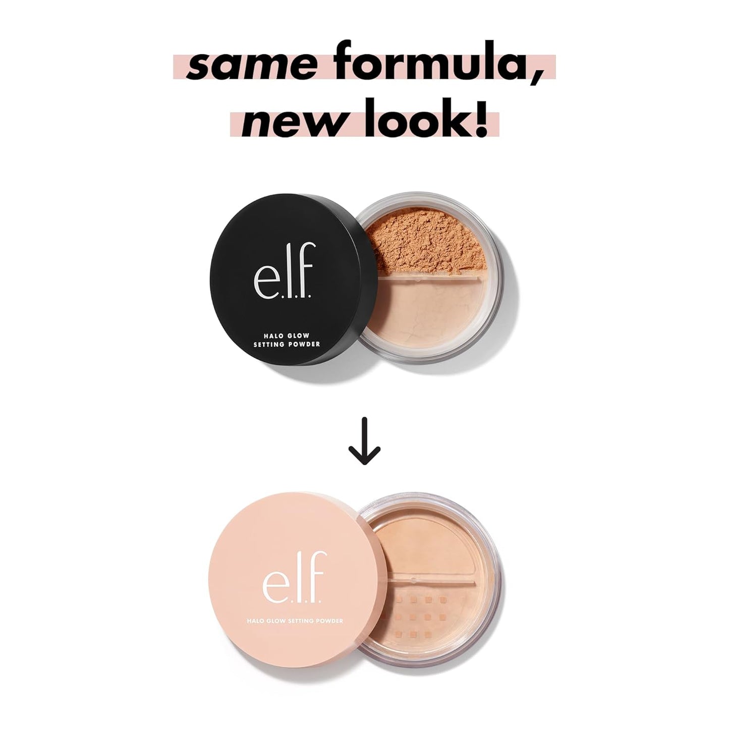 e.l.f. Halo Glow Soft Focus Setting Powder, Silky Setting Powder For Creating Soft Glow Without Shine, Smooths Pores & Lines, Light Pink