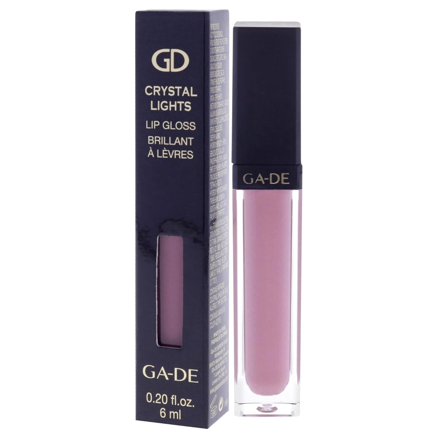 GA-DE Crystal Lights Lip Gloss, 829 - Enriched with Light-Reflecting Crystal Pearls - Smooth Silky, Rich Color - Moisturizes and Adds Shine - 0.2 oz
