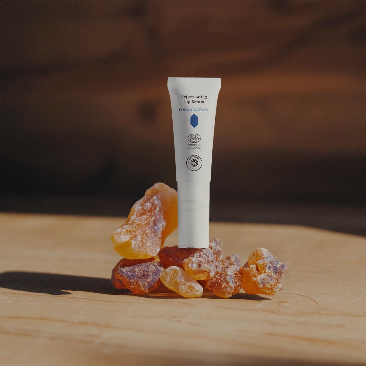 INNA Organic Lip Serum, Moisturizing, Fine Line Care & 100% Vegan, EWG & COSMOS Certified | Frankincense Essential Oils Infused Skin Care | Luxury Clean Beauty