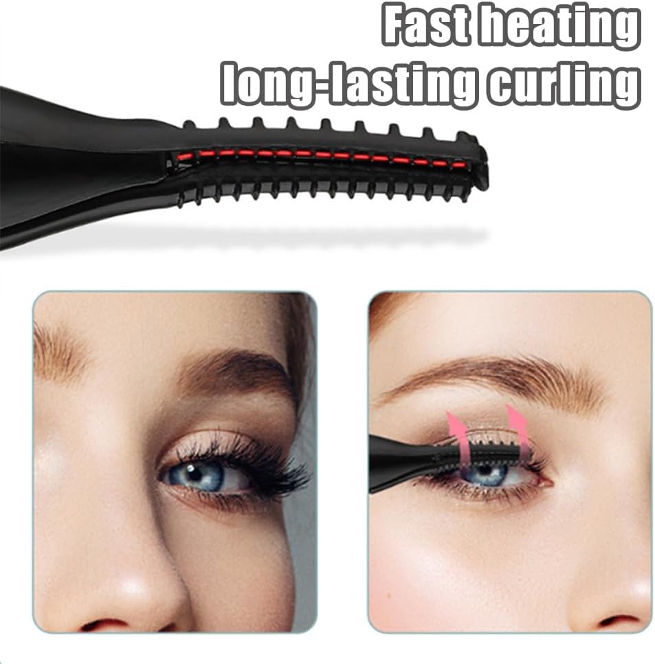 Peshoriadm Eyelash Curler, Electric Eyelash Curler Heated, 2025 New Heated Eyelash Curler with USB Charging, 3 Heat Modes and Smart Temperature Control, Natural Curling 24h Long-Lasting Curl (2Pcs-C)