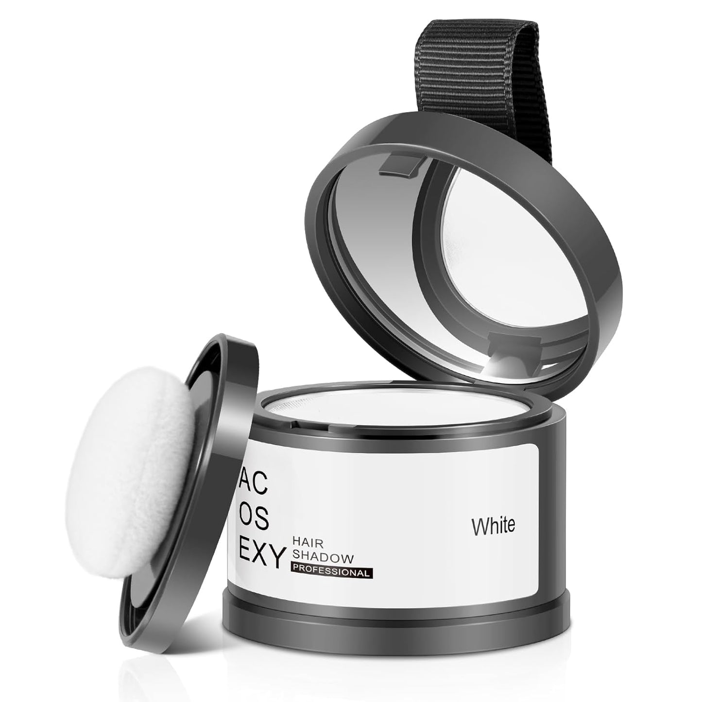 Root Touch Up Hair Color,Instantly Root Cover Up Hairline Shadow Powder,Thinning Hair for Women Eyebrows, Gray Hair Coverage Touch Up Hair Powder For Men Beard Line,Bald Spots (White)