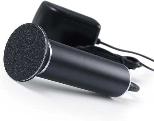 Electric Callus Remover Foot Scrubber, Adjustable Speeds Electric Foot File Sander Grinder Pedicure Tools for Feet Dead Skin Remover with 60 Replaceable Sandpaper Discs, Black