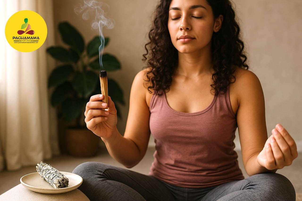 Pachamama Essentials Palo Santo Incense Sticks, 10 Sticks (4.0 inches each, 0.08-0.10 kg, 100% Natural and Sustainable, Wild Harvested), for Purifying, Cleansing, Meditating