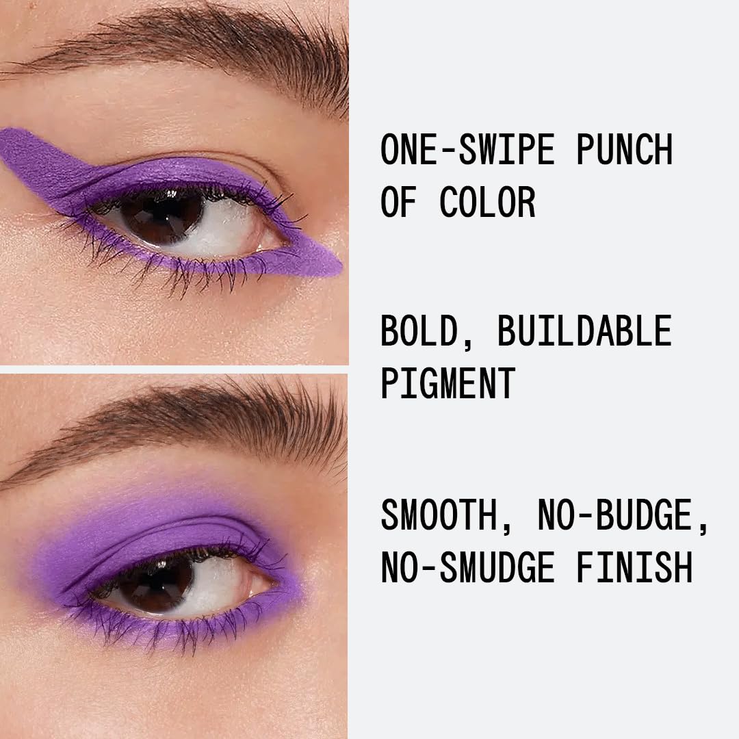 about-face Matte Fluid Eye Paint New Karma – High-Pigment Liquid Eyeshadow, Long-Lasting, No-Budge Matte Finish, Vegan & Cruelty-Free (Bright Purple)