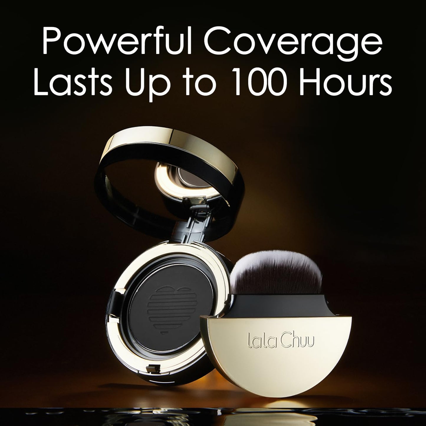 LALACHUU Hairline Powder, the revolutionary solution for concealing hair loss instantly, Root Touch Up for Women & Men with Master Brush. Stain Proof for 100 hours 0.52 Ounce (Light Brown)