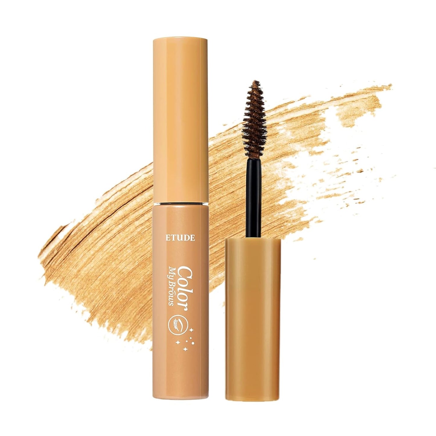 ETUDE Color My Brows, Brow Mascara, 3D Natural Coloring, Beeswax & Carnauba Wax, Moisturizing Brow Care, Eyebrow tint, Soft Gel Texture, Korean Makeup, Beauty, Blondie Brown (0.152 Fl Oz)