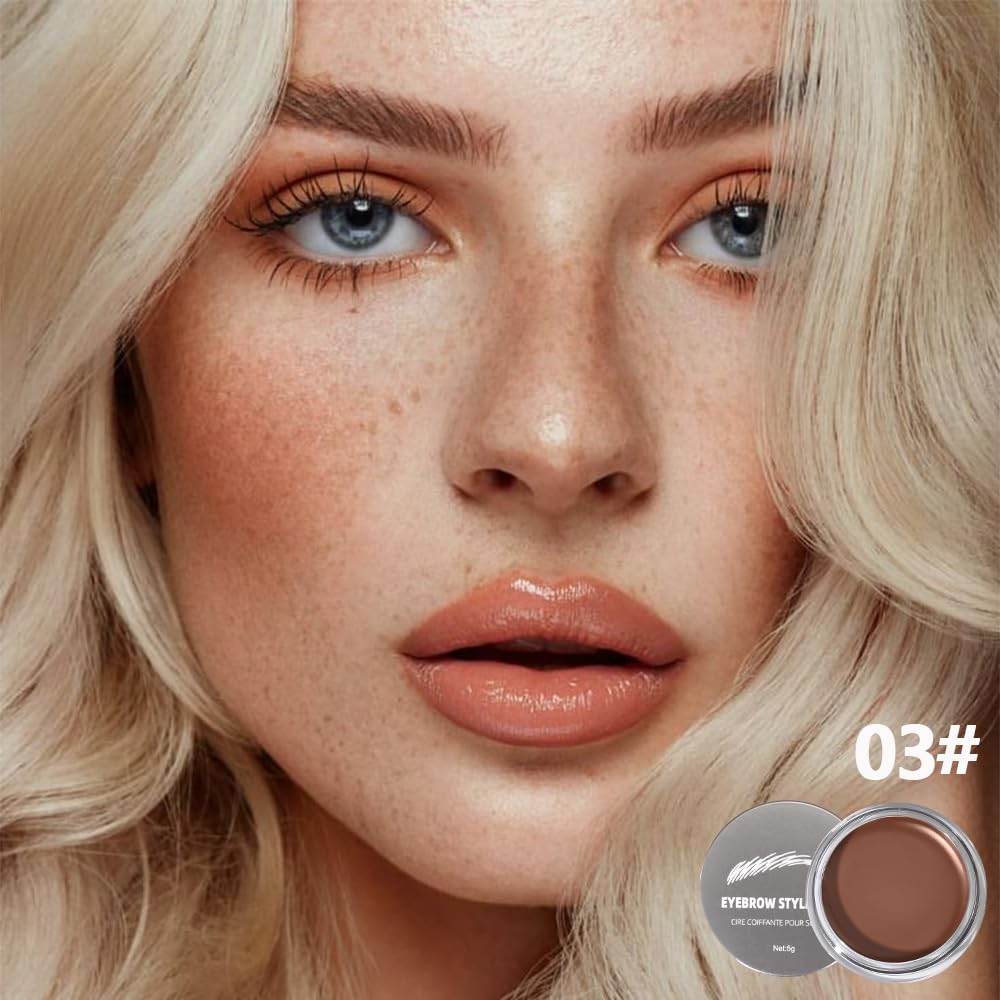 Brow Powder Kit,Long-Lasting Waterproof Two Colors Brow Filler Get Full Defined Natural Brows,Eye Brow Contour Palette with Double-ended Eyebrow Brush,sombra para cejas (MAY-03)