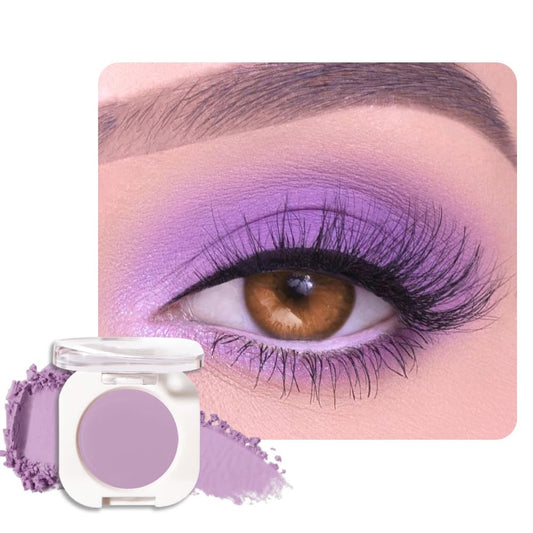 Single Matte Eye Shadow Palette Makeup, Violet Purple Eyeshadow for Women Halloween Birthday Party Wear, Monochrome Eye Shadow Makeup, Pigmented Waterproof Sombras Para Ojos, 31