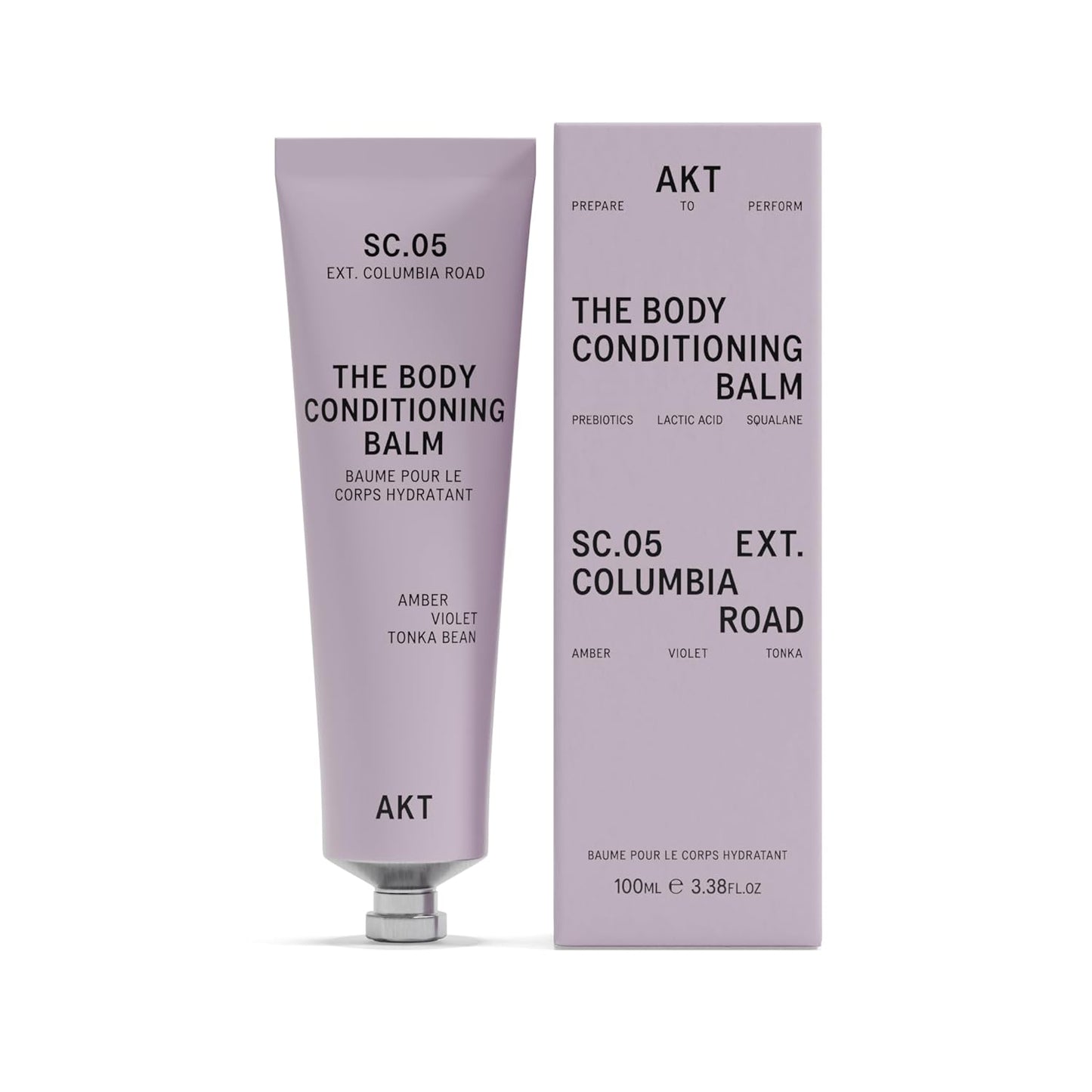 Akt The Body Conditioning Balm 3.4 Fl Oz, Firming Cream, Hydrating Balm with Olive Squalane & Lactic Acid, Vegan Moisturizer, Plastic Free, Sc.05 Columbia Road, All Genders