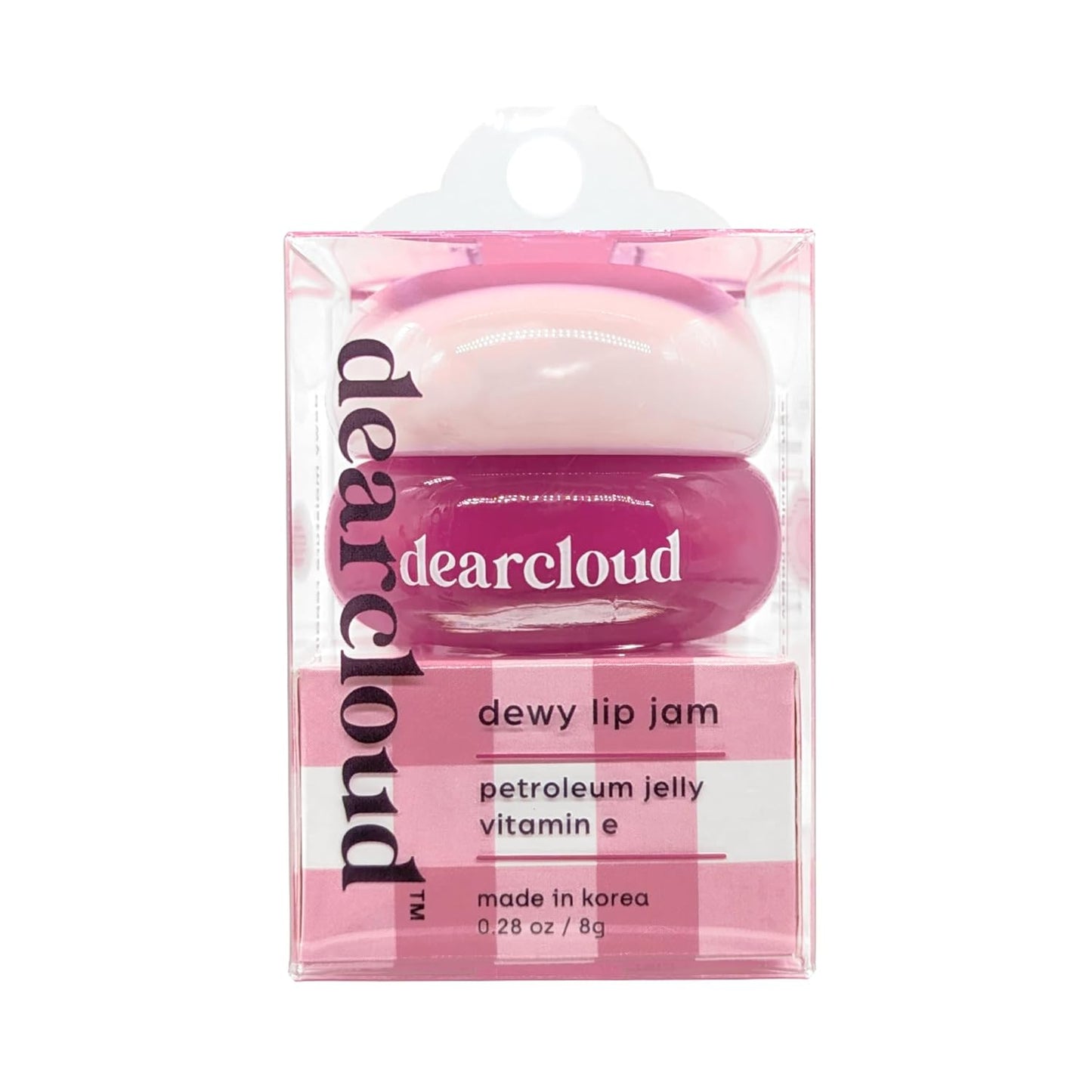 dearcloud Dewy Lip Jam – Hydrating Lip Balm & Gloss with Vitamin E, Korean Skincare (Passion Fruit)