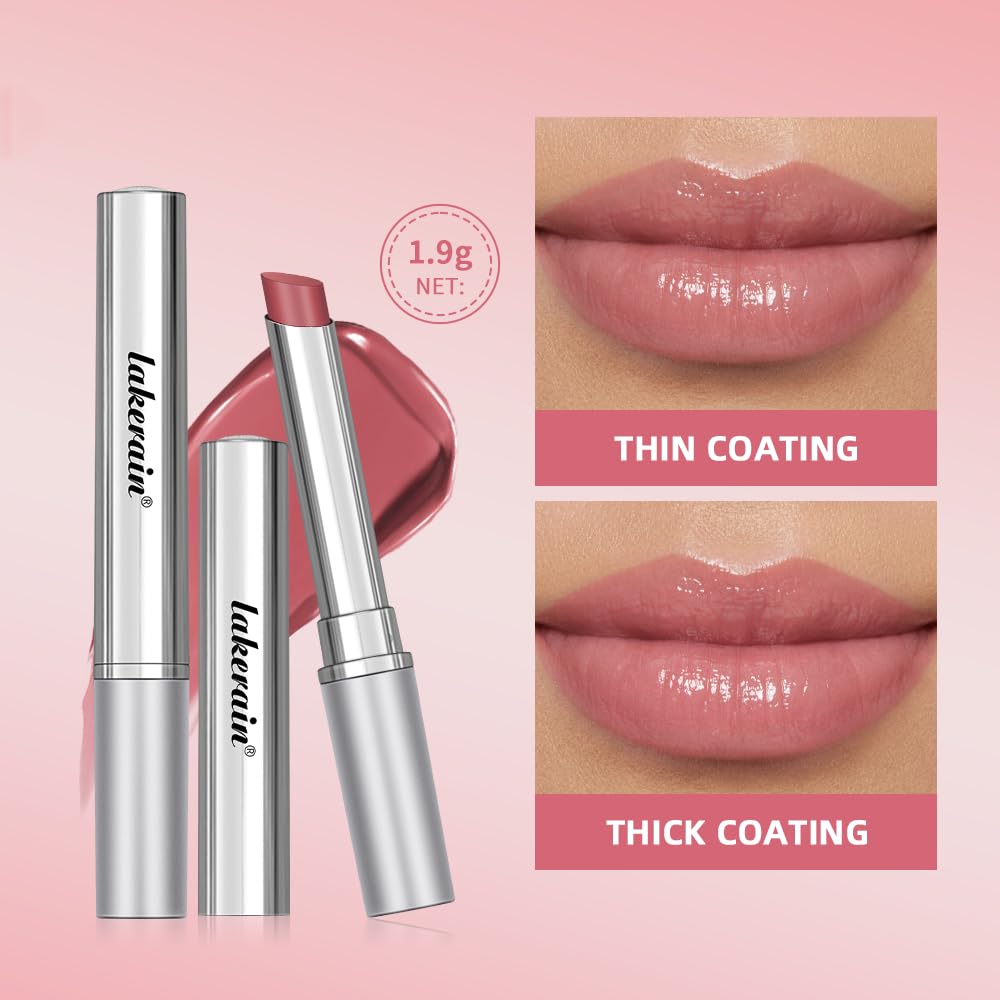 Pink Honey Lipstick Tinted Lip Balm - Sheer Hydrating Lipstick for All Skin Tones - Moisturizing Lip Color, Nourishing Lip Balm with Natural Black Cherry Tint