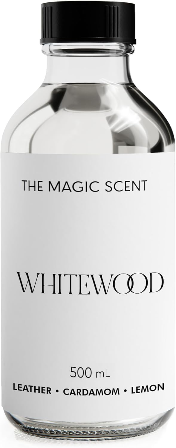 Whitewood Diffuser Oil - Hotel & Home Luxury Scents Inspired by 1 Hotel Miami, Compare to My Way Diffuser Oil Scents for Home, Designed for Use in All Diffusers - 16.9 fl oz, 500 mL