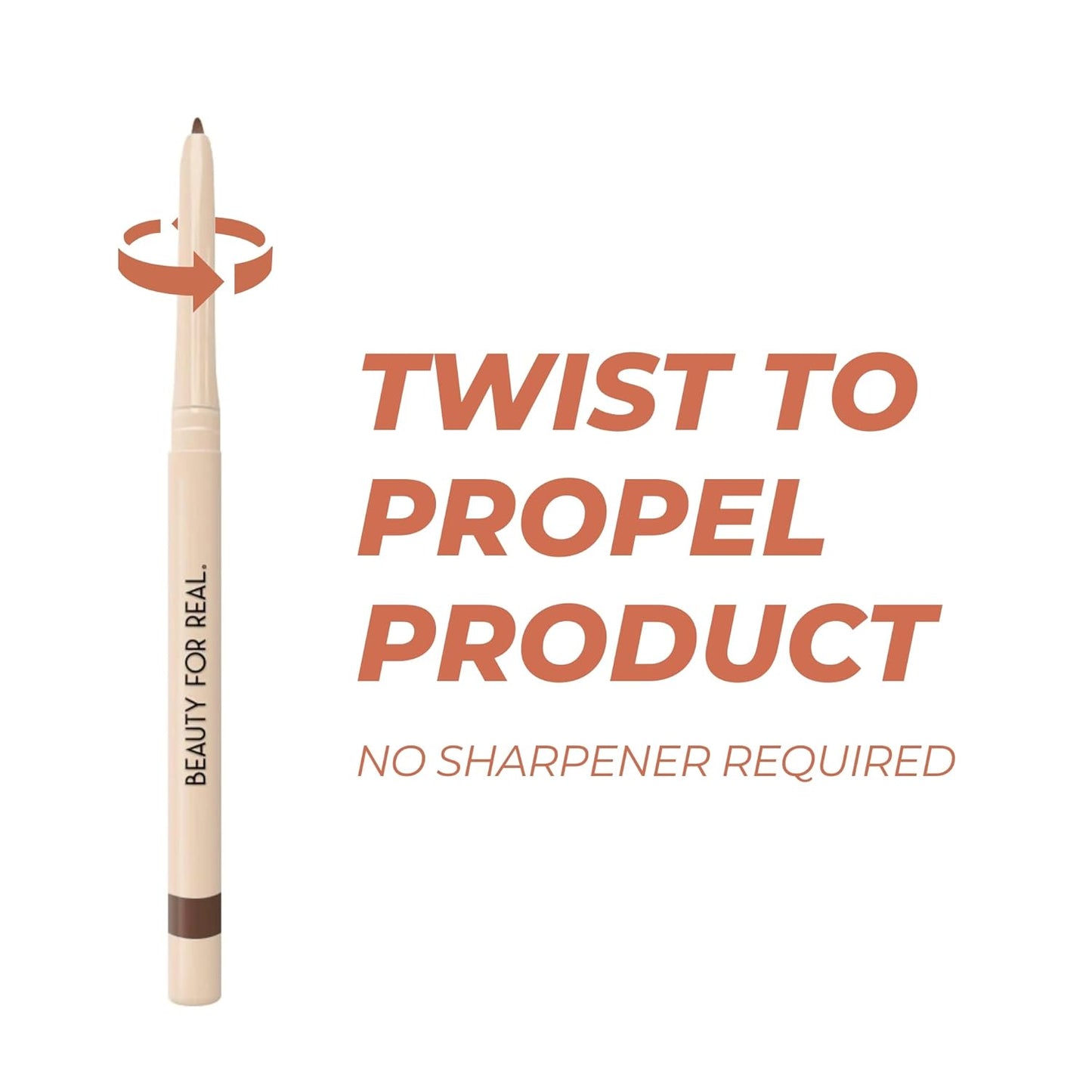 Beauty For Real I-Line 24-7 Waterproof Gel Eyeliner, Whiskey, Golden Brown Bronze, Cruelty Free Blendable Gel Formula for Precision Application, 0.01oz