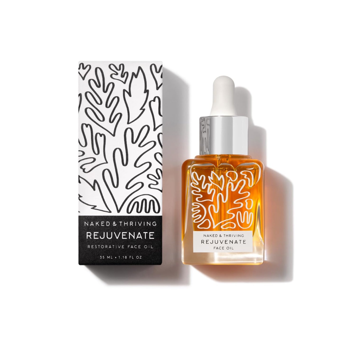 Naked & Thriving Rejuvenate Restorative Face Oil | Organic, Vegan, & Naturally-Derived Skin Care | Reduce the Look of Wrinkles and Moisturize Skin (1.18 oz/35 mL)