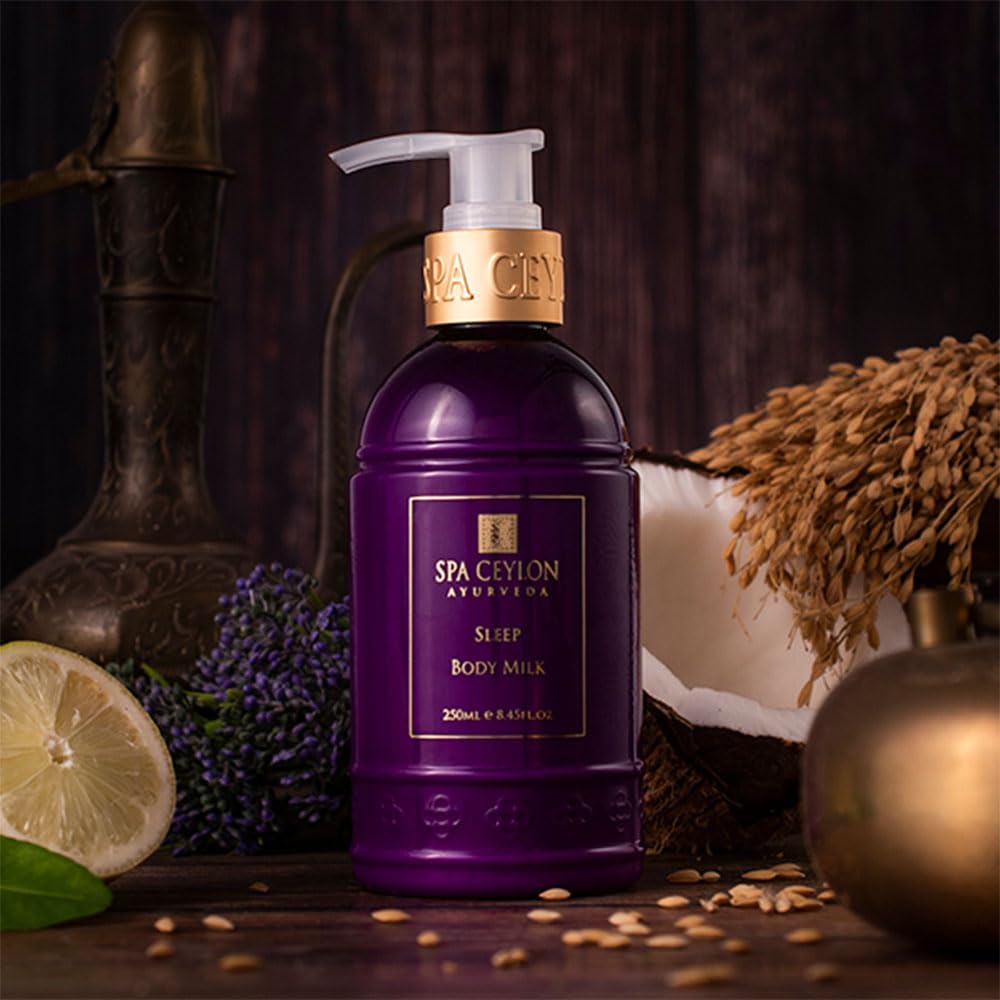 SPA CEYLON SLEEP Body Milk | Pure Lavender & Luxurious Fragrance | Nourishes & Treats Dryness | Suitable for all skin types