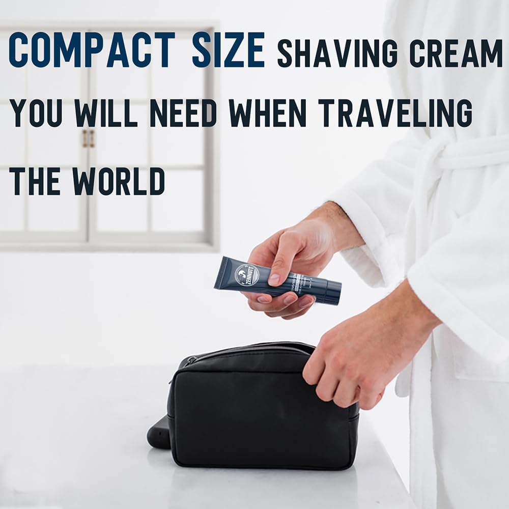 Shaving Cream Mens,8 PCS Travel Shave Cream Gift Set Close Shave Luxury Mens Shaving Cream Kit Unique Gift for Christmas Stocking Stuffers Birthday Gifts for Men Him Dad Adult Husband Boyfriend