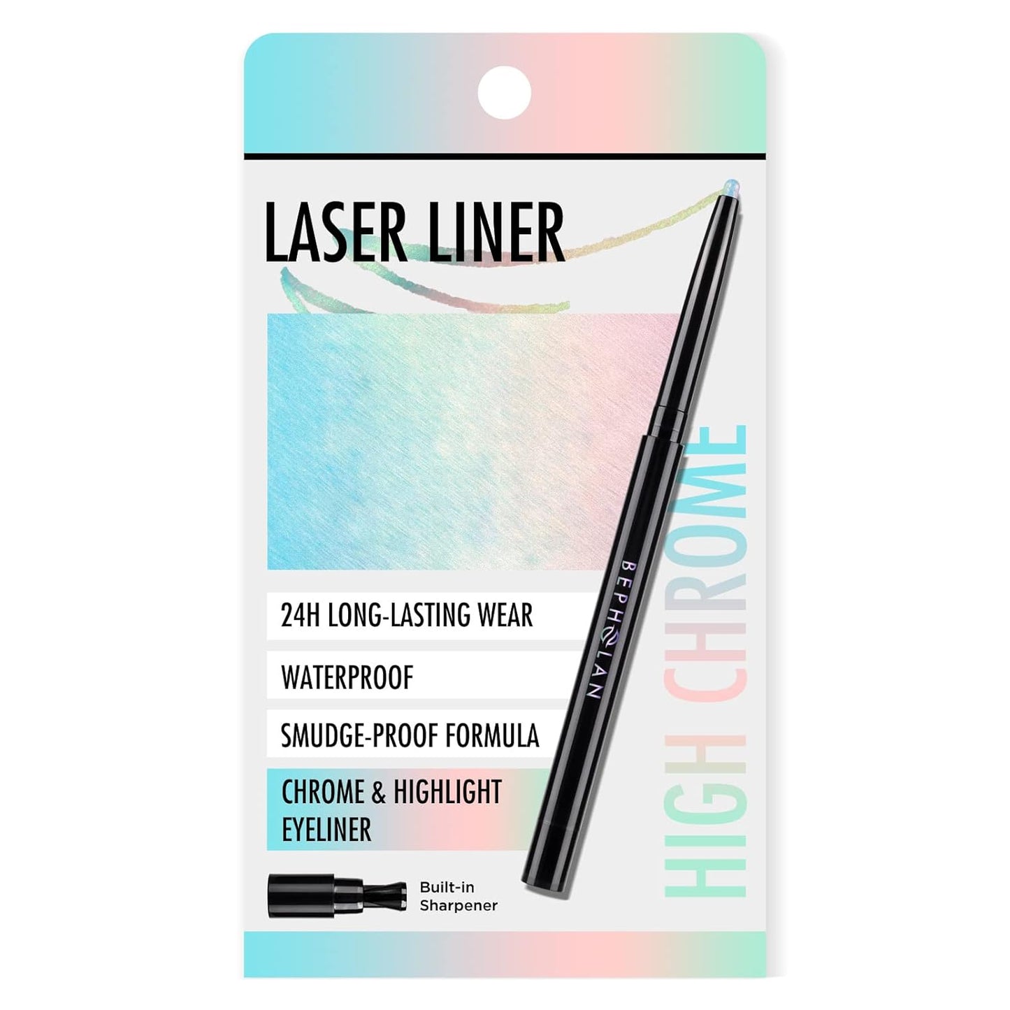 BEPHOLAN Pink Blue Eyeliner Pencil,2-in-1 Color Waterproof Glitter Gel Eye Liner Highligter,Mermaid Korean Makeup Waterline Eyeliner,Smudge Proof (FAIRY TALE)