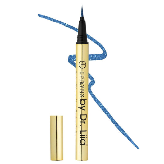 Waterproof Eyeliner - Smudge-Proof Liquid Eyeliner Pen with Precision Tip for Smooth, Long-Lasting Application - Vegan, Hypoallergenic & Gluten-Free Eye Liner - 2mL Shimmer Royal Blue