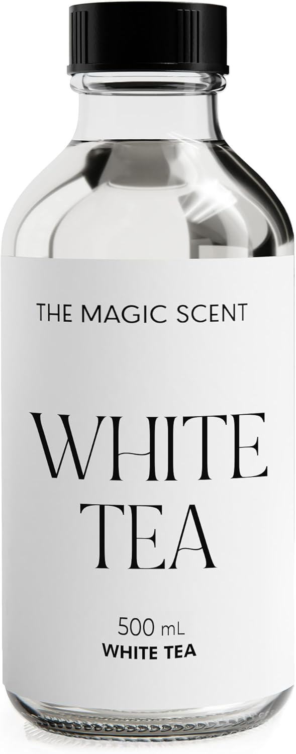White Tea Diffuser Oil - Hotel & Home Luxury Scents - Diffuser Oil Scents for Home Designed for Use in All Diffusers - 16.9 fl oz, 500 mL