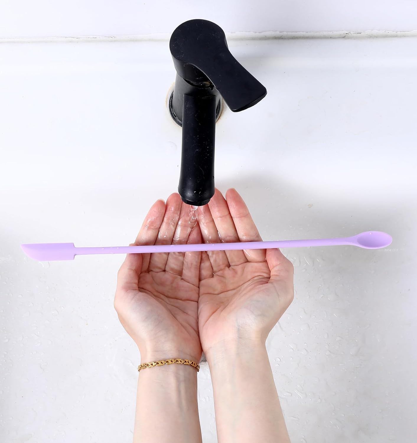 Cosmetic Spatula, 6PCS Silicone Spatula Set for Cosmetic Bottles and Kitchen Jars to Get Last Product out Efficiently