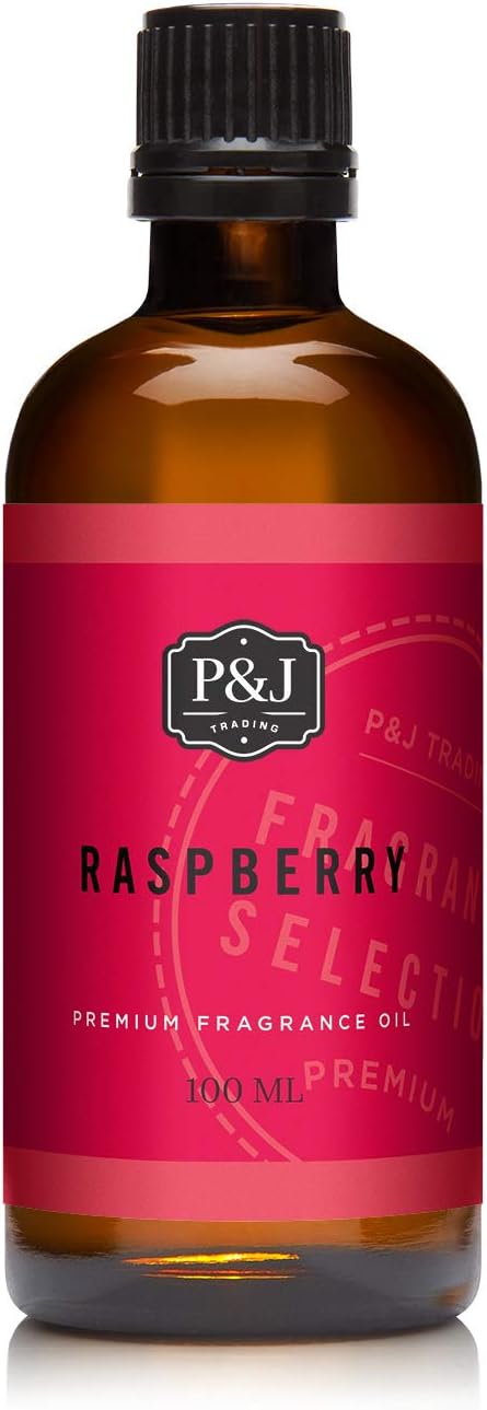 P&J Trading - Raspberry Scented Oil 100ml - Fragrance Oil for Candle Making, Soap Making, Diffuser Oil