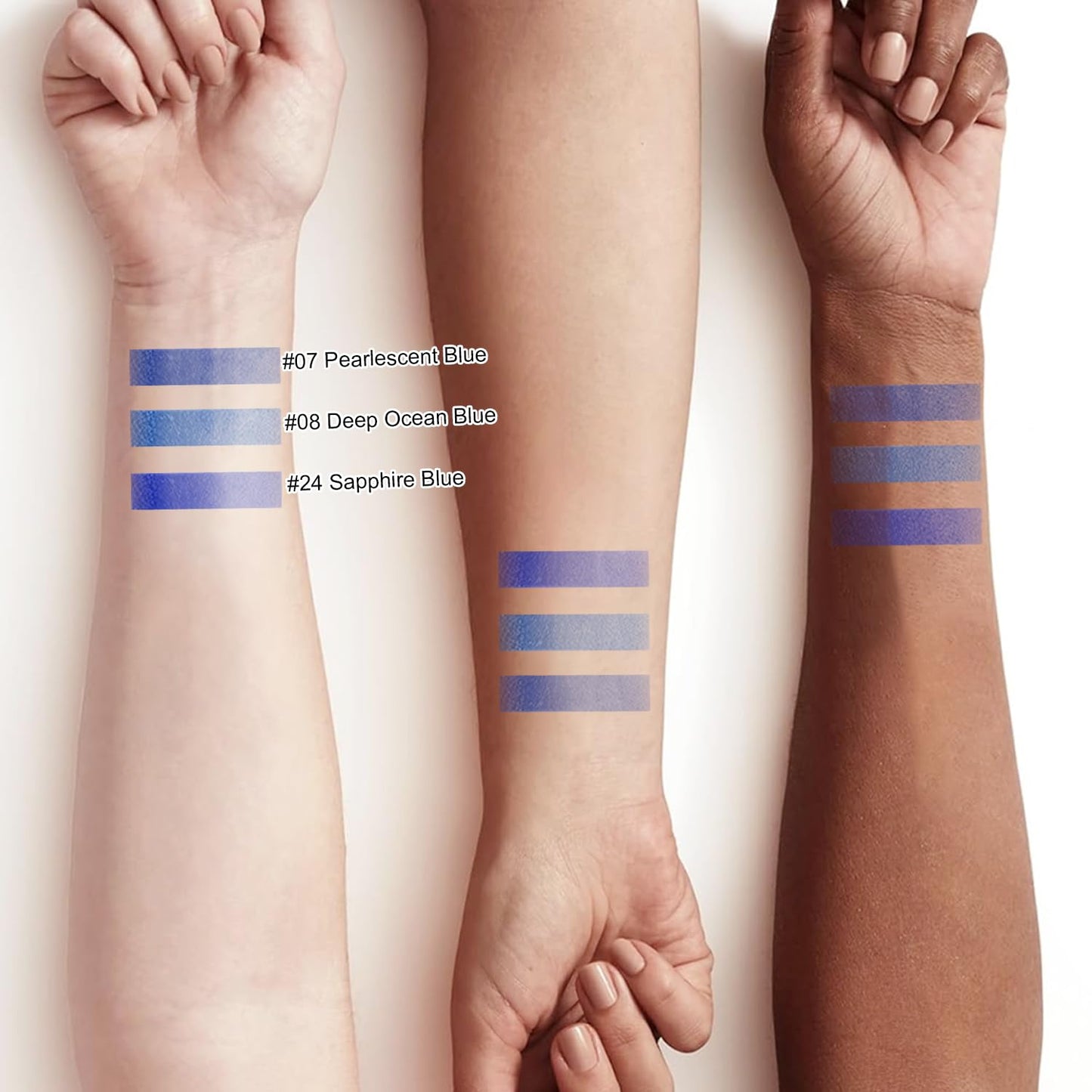 3 Colorful Eyeliner Pen Set, Eye Shadow Pencil, Pearl Eyeliner Kit Metallic Glitter Colored Eye liner for Women Eye&Lip Liner Professional Waterproof Eye Makeup (3PCS D)