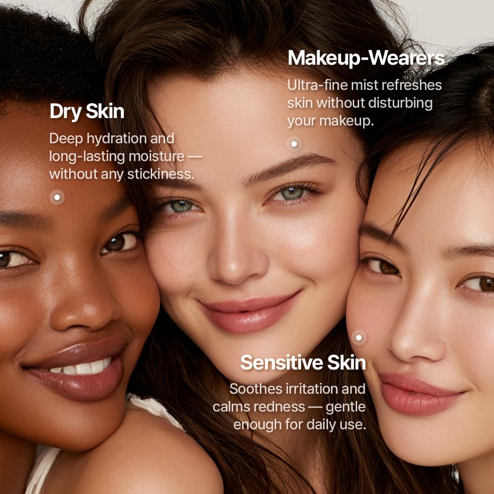 Triple Active Mist, Korean Skincare Glow Spray Serum, Hydrating All-in-One Face Treatment for Radiant, Dewy Skin, Lightweight Daily Routine Care with NK Cell Technology