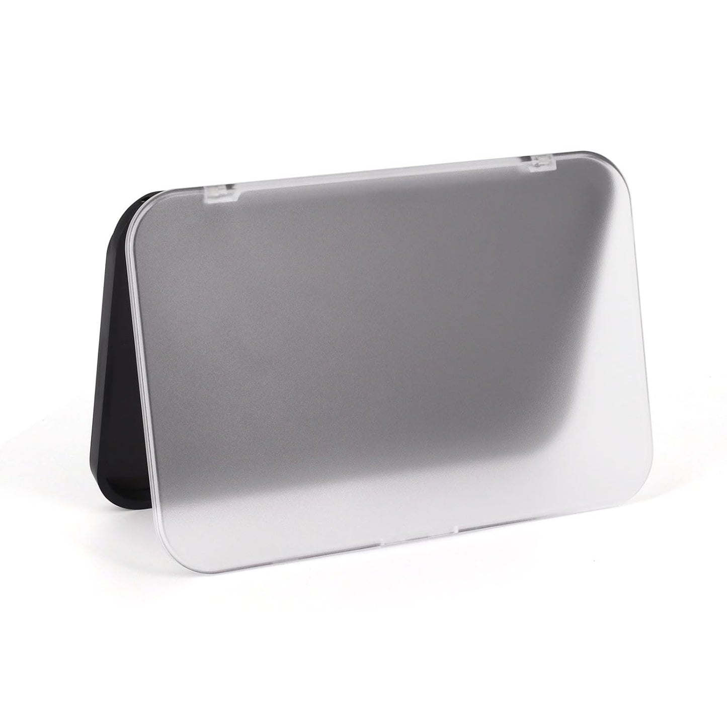 AJLTPA Magnetic Makeup Palette with Frosted Clear Top, 3Pack Empty Eyeshadow Dispensing Storage Box with 60Pcs Adhesive Metal Stickers for DIY Cosmetics Blush Powder-6.69"X4.41"Palette