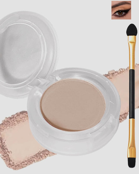 Single Matte Eyeshadow,Nude Beige Brown Eye Shadow Palette Primer Base Makeup,High Pigment Waterproof Pressed Eye Shadows Powder with Smooth Powder,Lightweight Blendable Formula for Daily Eye Look-238