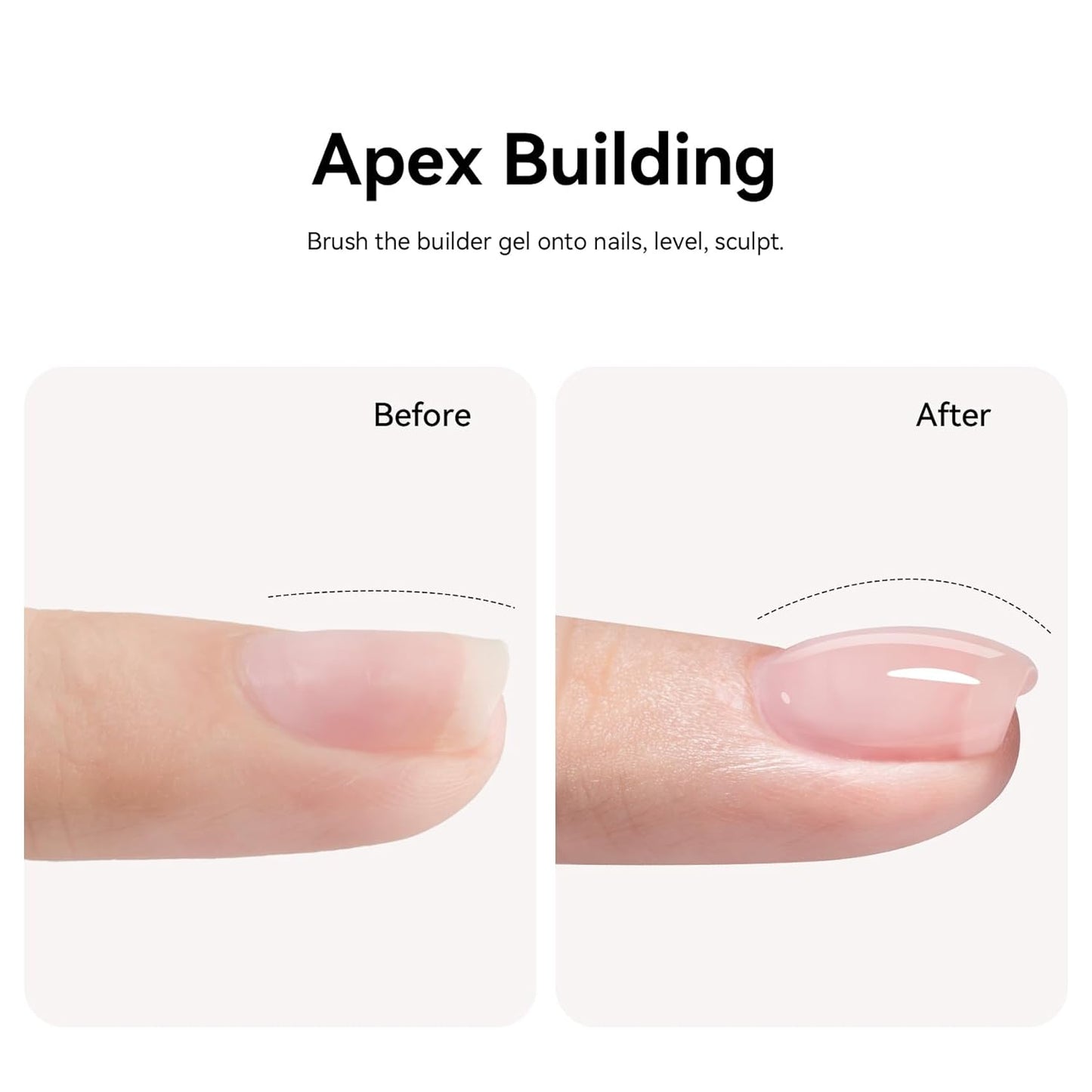 MAYCHAO Clearly Nude Builder Gel for Nails, 15ml Nail Strengthener in a Bottle, Nail Extension Hard Gel, Soak Off Long Lasting UV Light Cure