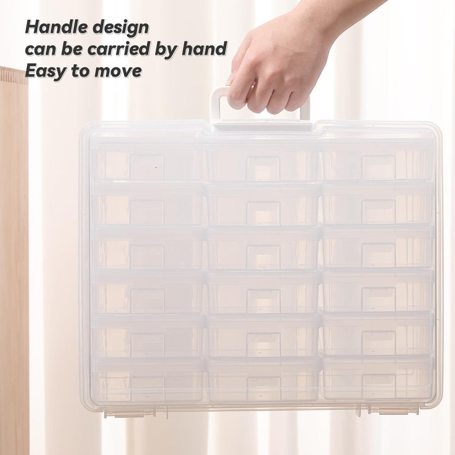 Plastic Storage Box Arts & Crafts Storage Boxes & Organizers With Large Storage Box Small Rectangular Plastic Container For Craft Storage (18 Pack Small -Clear)