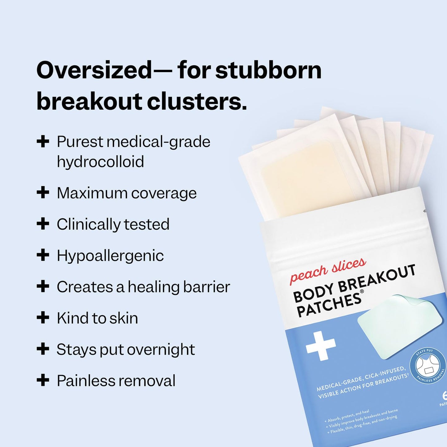 Peach Slices Body Breakout Patches