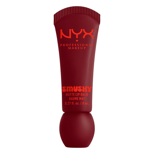 NYX PROFESSIONAL MAKEUP Smushy Matte Lip Balm, Tinted Lip Moisturizer with Soft, Matte Finish - Swipe 2 Smooth (Cherry Cola Brown)