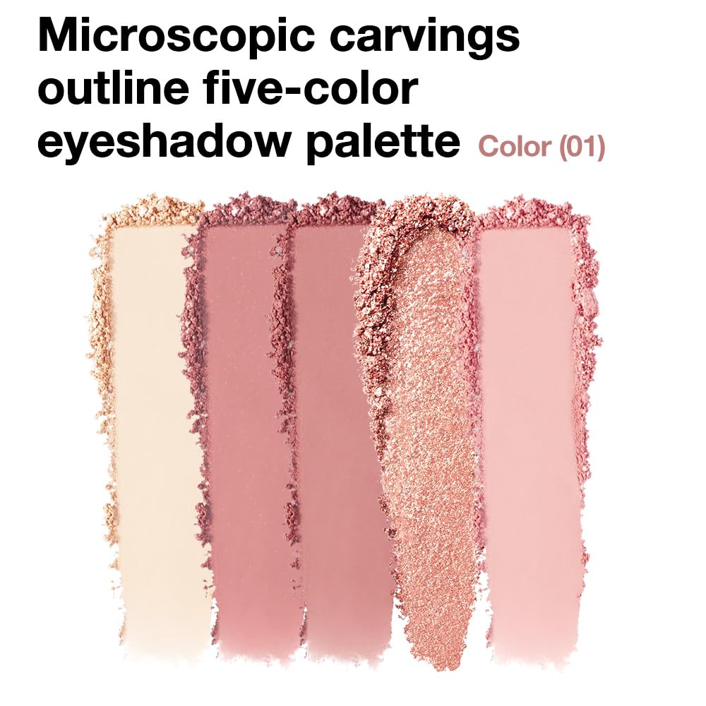 5 Colors Eyeshadow Palette Makeup, Matte Shimmer Eye Shadow Palette, Long Lasting Naturing-Looking, paleta de sombras de ojos,Everyday to Eye Makeup Looks,Vegan & Cruelty-free 02#
