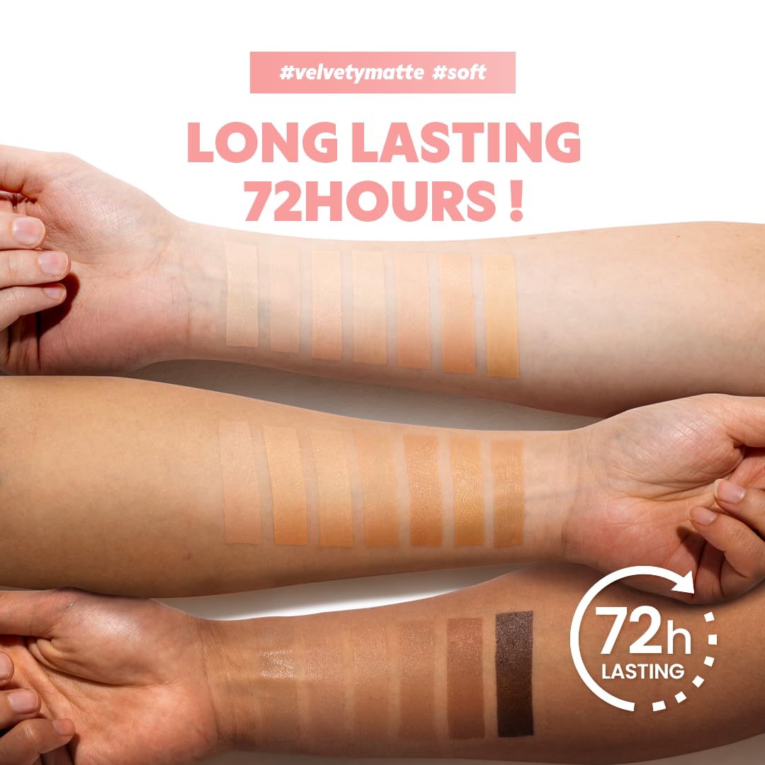 TIRTIR Mask Fit All Cover Pink Cushion Foundation | High coverage, Velvety Matte Finish, Lightweight, Flawless, Corrects Redness, Korean Cushion (#33N Macchiato, Full Size, 0.63 Fl Oz)