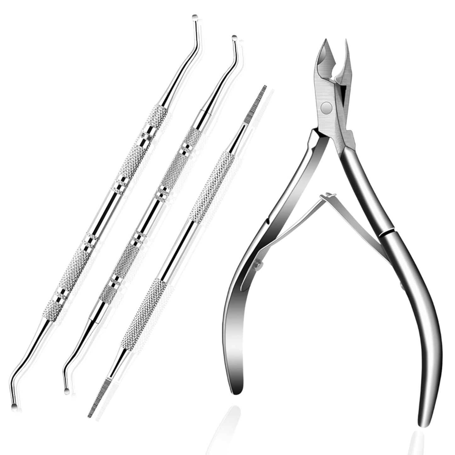 Ingrown Toenail Tool Kit, Ingrown Toenail Removal Kit: Ingrown Toenail Clippers, Ingrown Toenail File and Lifters, Under Nail Cleaner - Professional Pedicure Tools Set for Effective Treatment