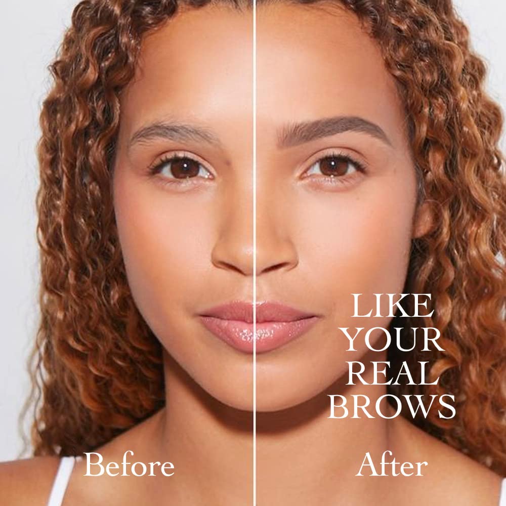 2 Pcs/Set Eyebrow Ink Pencil by Brow Stylist -Micro 4 Point Brow Pen Lift & Snatch Eyebrow Pen Kits with 3 Eyebrow Stencil Long-Lasting Waterproof Natural Eyebrow Hair (2# brown)