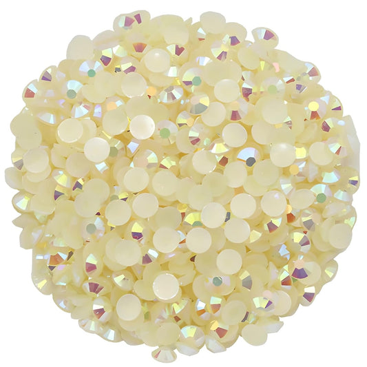720 Pcs SS30 6mm Flatback Rhinestones for Nails Art Crafts Glitter Round Shine Gems AB Crystals DIY Clothes Shoes （Champagne AB）
