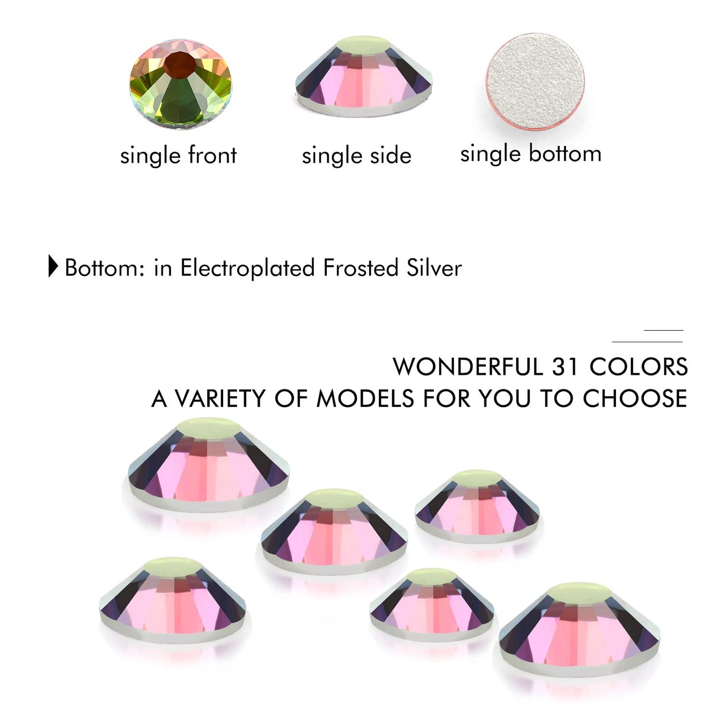 1440Pcs Blaze Crystal Rhinestones,Glass Flatback Rhinestones Gemstones for Nail Face Makeup Art Crafts Clothes Decoration-(SS12,3.0mm,Blaze)