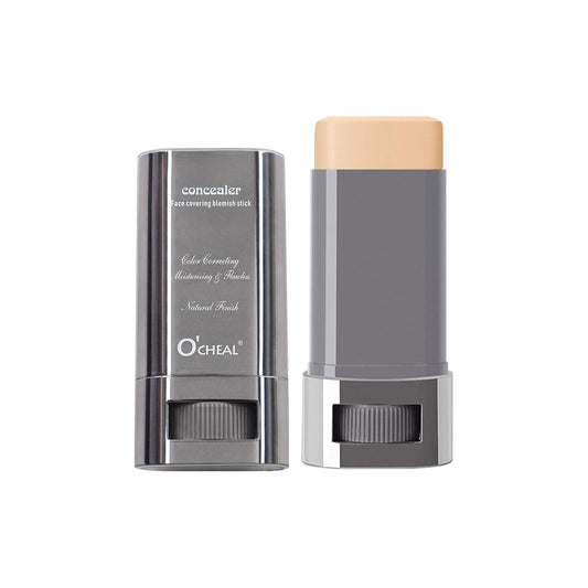 O'CHEAL Face Foundation Contour Stick Long-wear Lightweight Brighten Stick Face Concealer Blemish Contouring Beauty Makeup 04#WHEATCOLOR