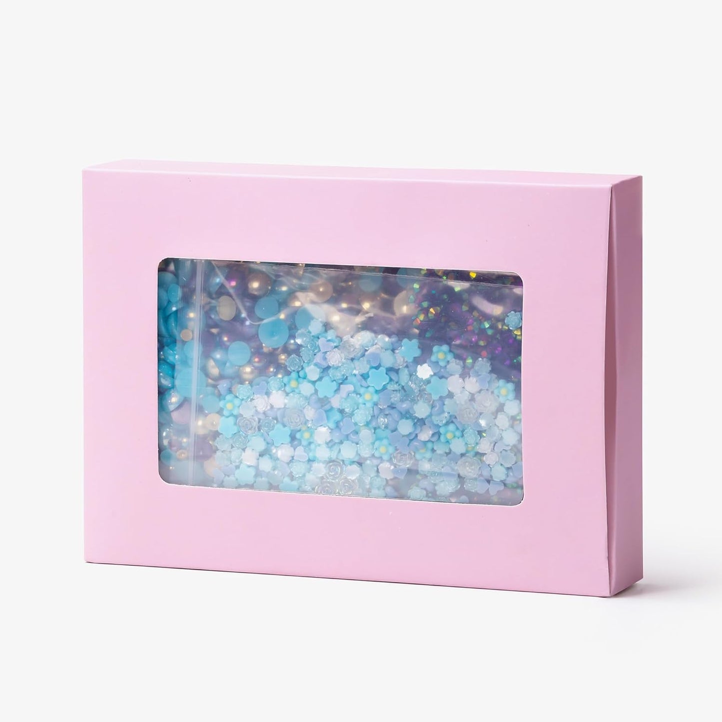 160g Gold Aquamarine Flat Back Pearls Rhinestones with Gel for Crafts Mixed Size 3mm-10mm AB Color Round Half Pearls Flatback Pearl Beads and Resin Rhinestones Set for Face Art