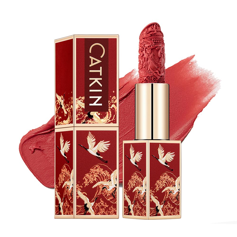 Catkin Semi-Matte Lipstick Hydrating High Impact Color Infused with Vitamin E and Avocado Oil Smooth Soft Texture Long Lasting Matte Finish 173