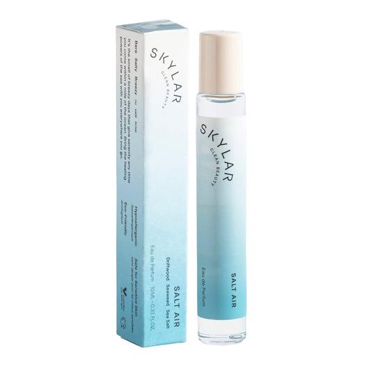 Skylar Salt Air Eau de Parfum - Hypoallergenic & Clean Perfume for Women & Men, Vegan & Safe for Sensitive Skin - Fresh Perfume with Notes of Driftwood, Sea Salt & Seaweed - 10mL /0.33 Fl oz