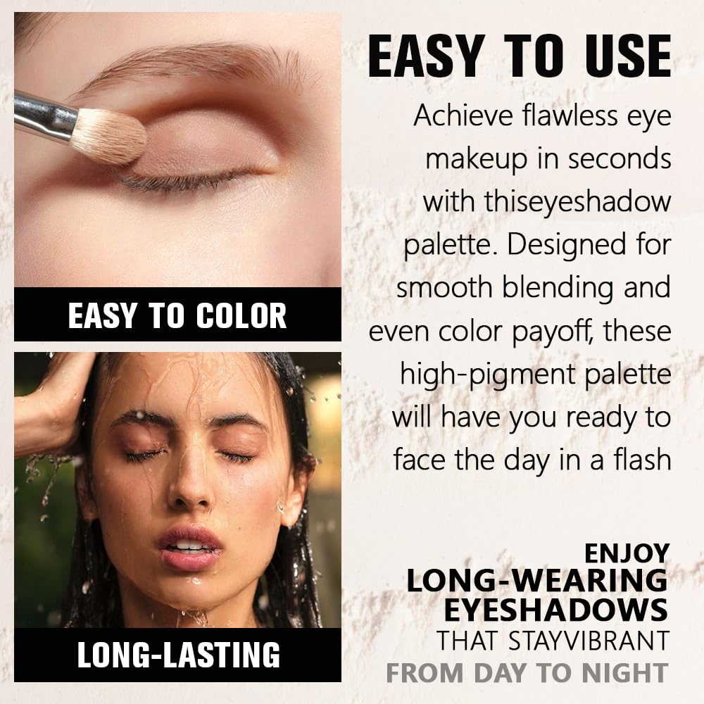 Dark Plum Taupe Single Matte Eyeshadow Makeup, Neutral Powde Eye Shadow for Older Women, Dark Violet Matte Singles Eyeshadow Palette Pigmented Waterproof, Girls Monochrome Vegan Eyeshadows Gift