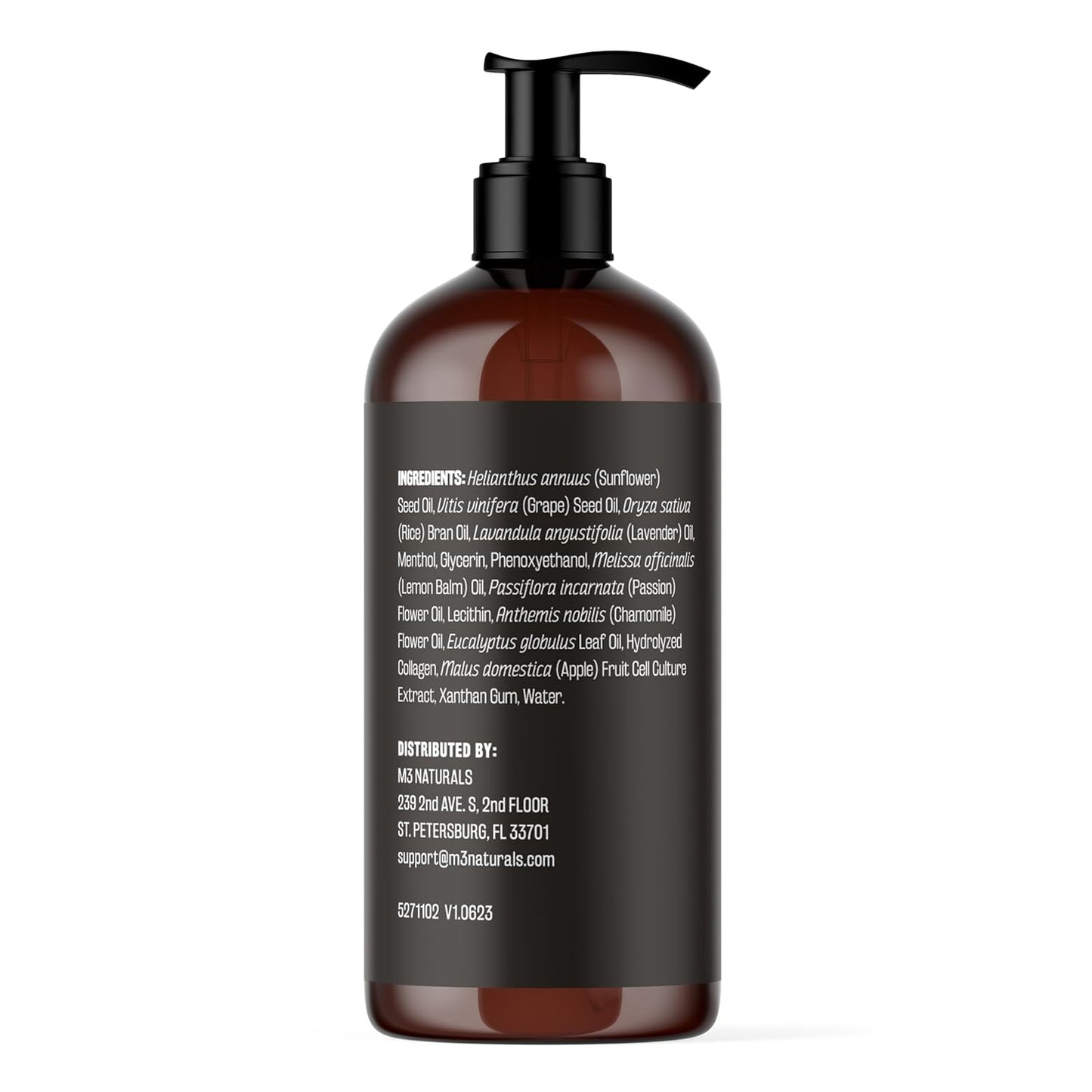 Lavender Massage Oil with Collagen and Stem Cells - Skin Firming Therapy Oil for Cellulite and Quick Absorption on Bum, Thighs, and Belly, 8 fl oz (Pack of 2) by M3 Naturals