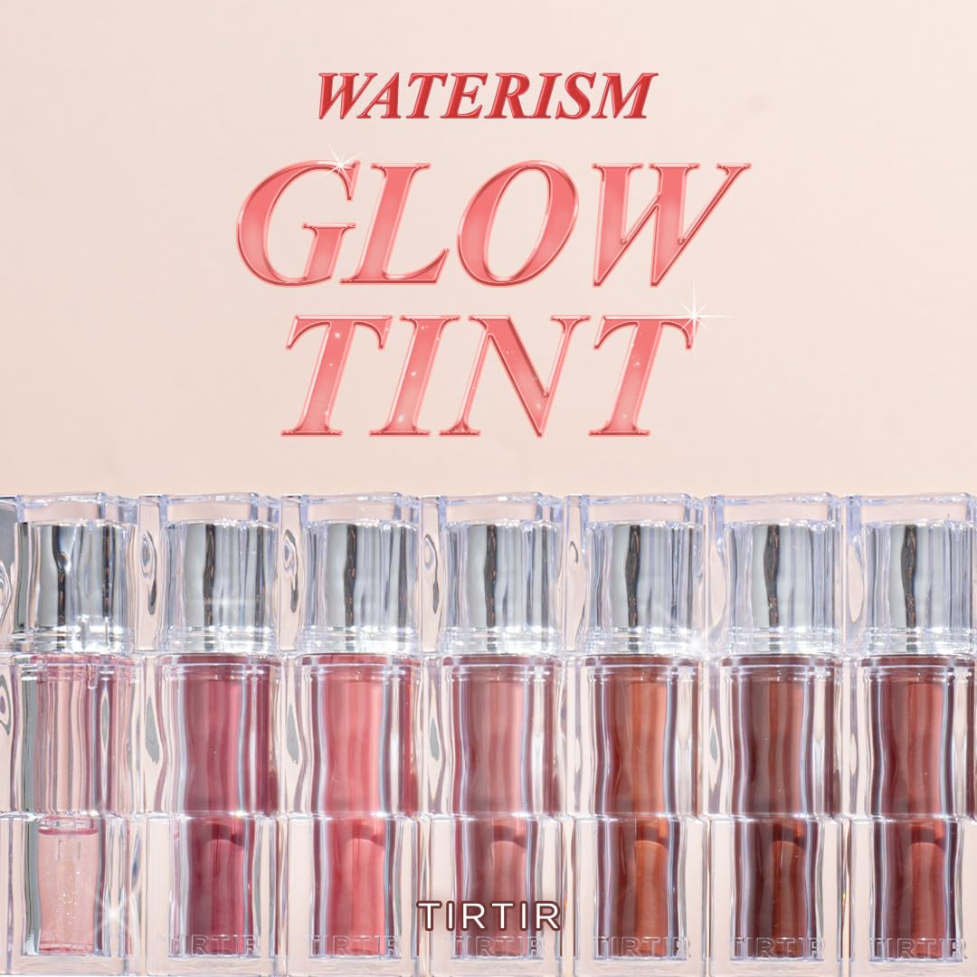 TIRTIR Waterism Tinted Lip Gloss #04 Fig Peach, 0.14 Fl Oz – Kiss Ready Lipgloss, 12H Long Lasting Non Sticky Natural Tinted Glow Korean Multiuse Cheek and Lip Tint for Women gift