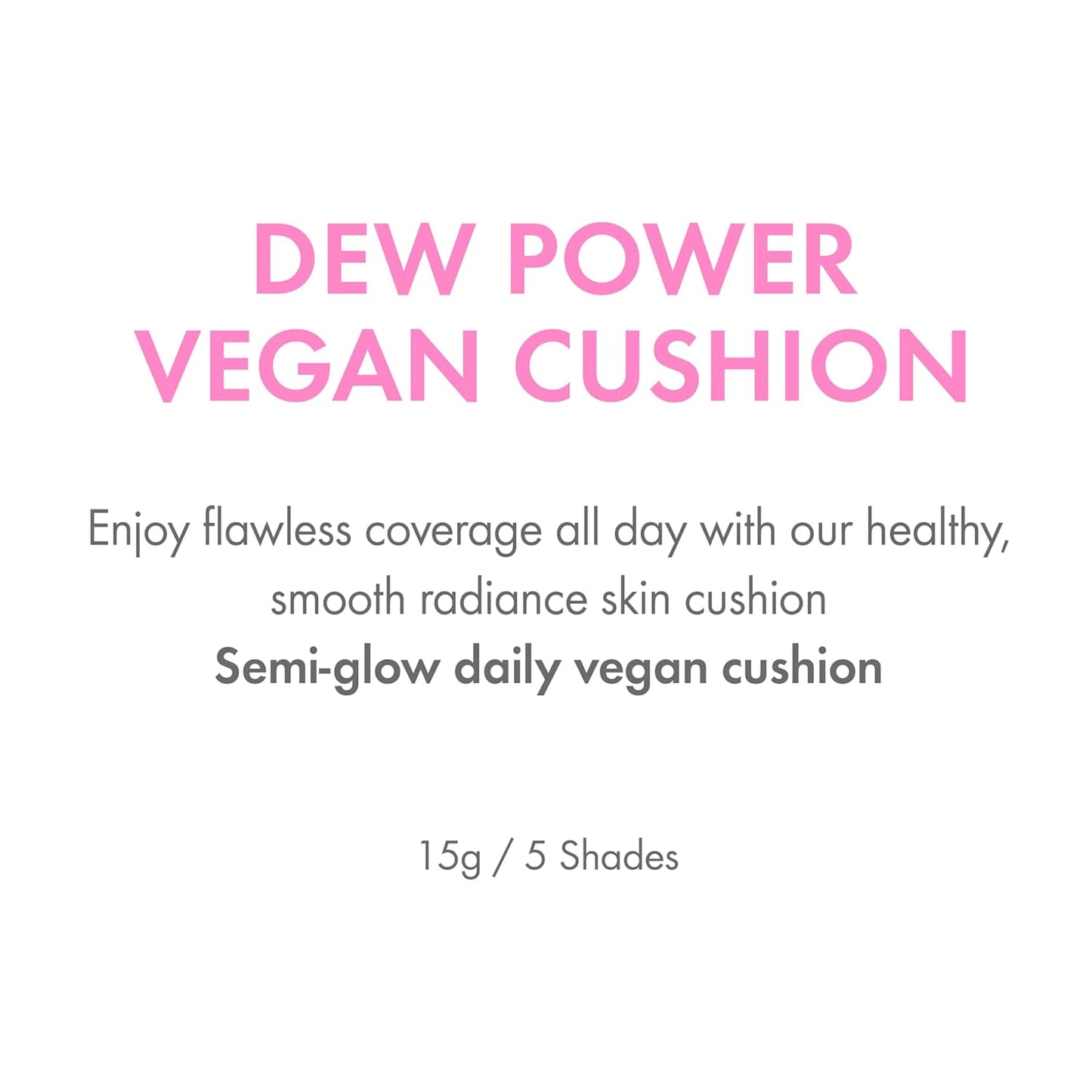 Amuse SEOUL DEW POWER VEGAN CUSHION [REFILL] | Dewy, glow, long-lasting, clean beauty, lightweight, natural look, foundation for sensitive skin, hydrating cushion ([REFILL] 02 HEALTHY)
