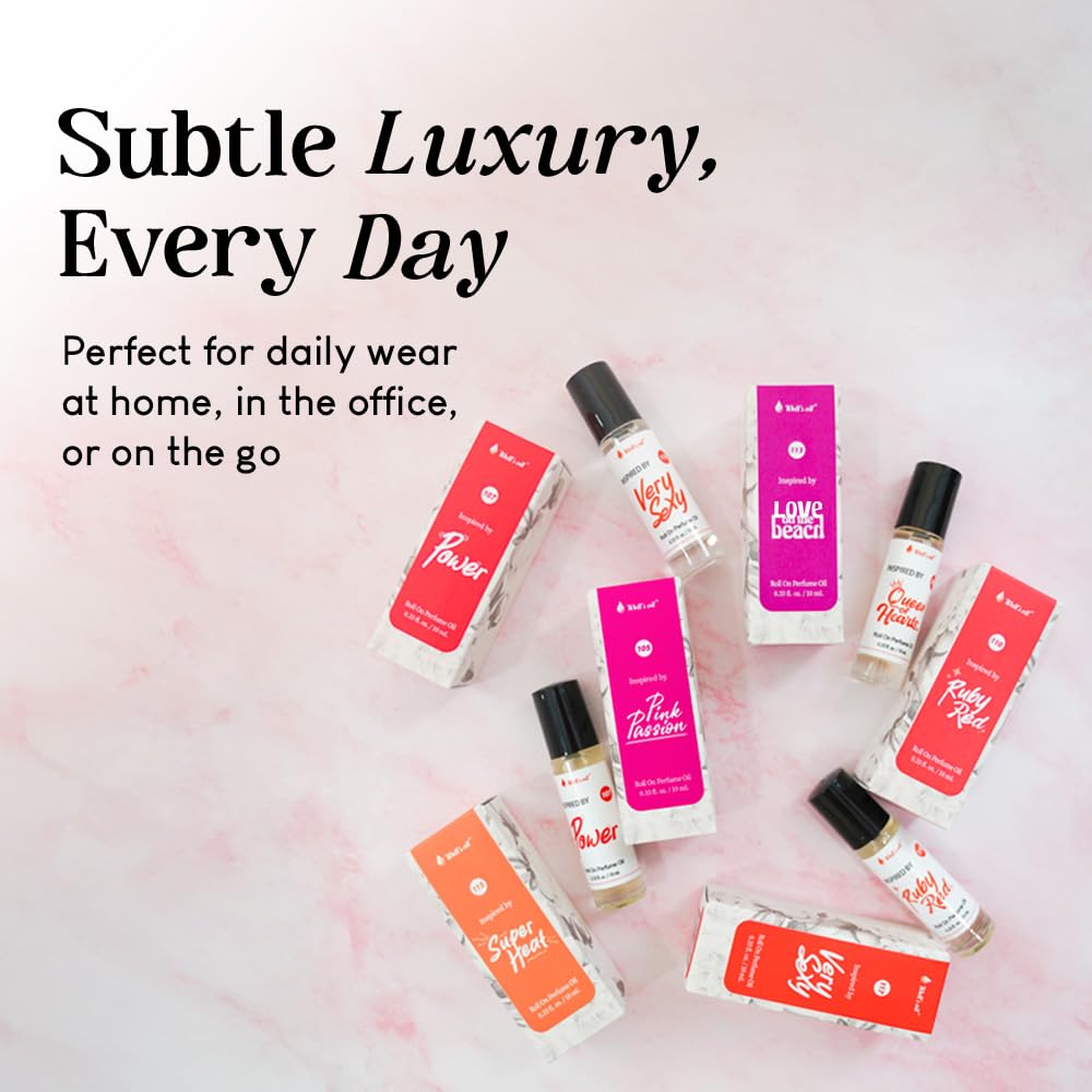 Well's Oil Roll-On Perfume Oil (Very Sexy) | Sweet & Woodsy Notes | Long-Lasting | Paraben-Free | 0.33 Fl Oz / 10 ml